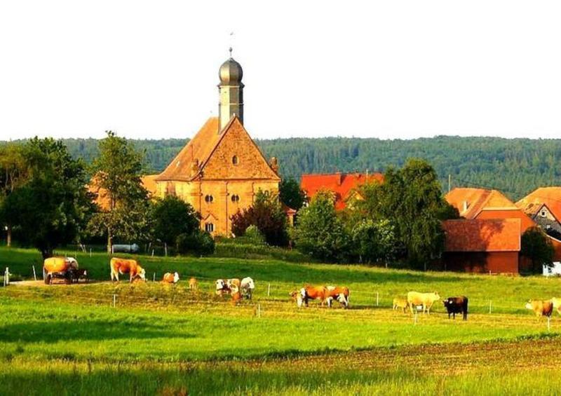 Gasthaus-Pension Zum Brandweiher Аморбах Экстерьер фото